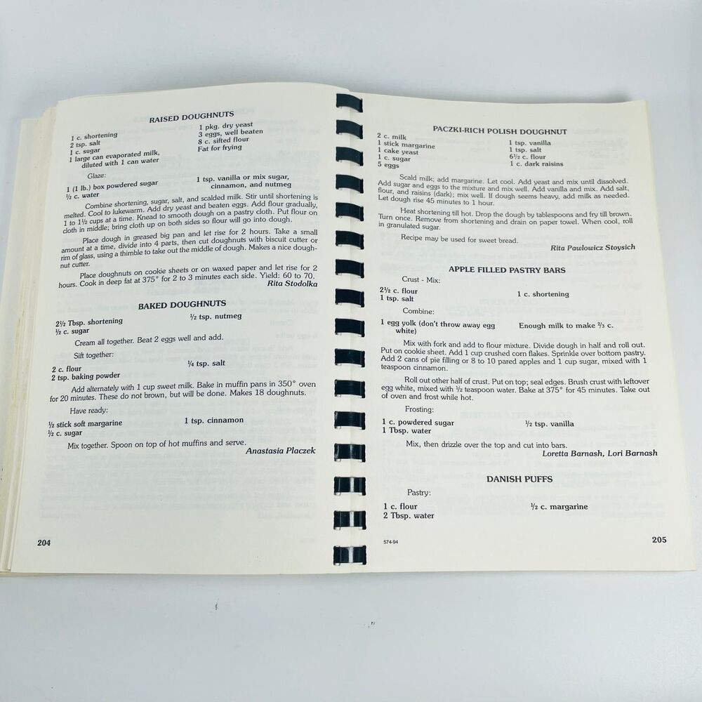 75th Anniversary Spiral Cookbook St Stanislaus Omaha NE 1919 1994 VTG Recipes - Picture 7 of 8